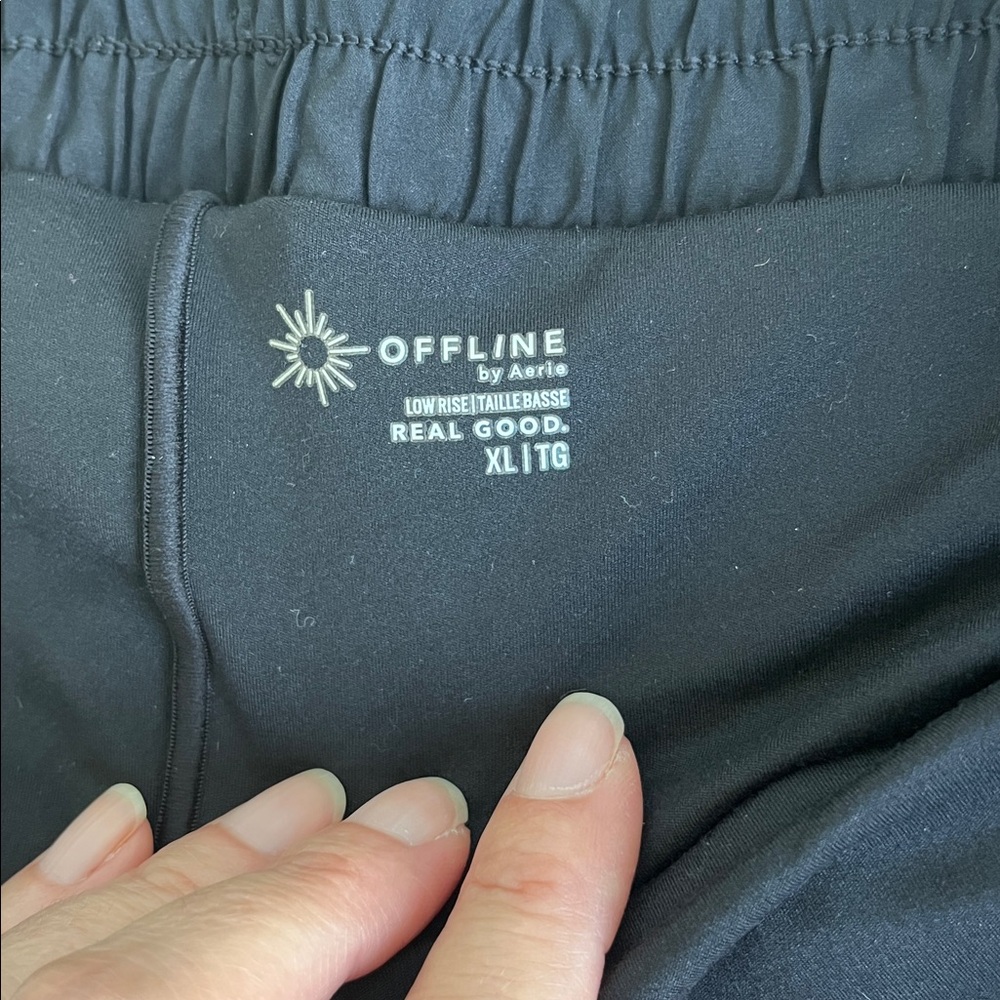 Like new Aerie Black High-Waisted Shorts - Picture 2 of 13